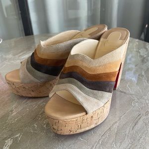 Authentic Christian Louboutin platforms brand new